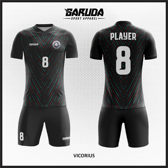desain baju futsal hitam printing