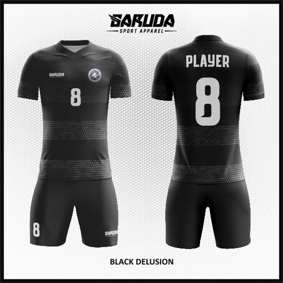 desain baju futsal hitam terbaik dan keren